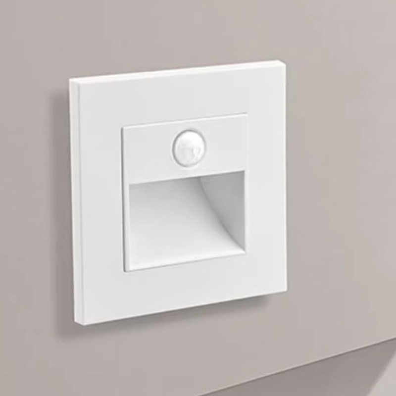 Motion Sensor Night Light PC Super Bright Wall Embedded LED