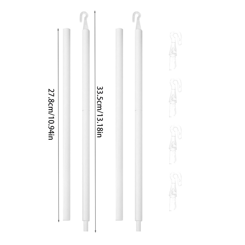 Fkereg 60 cm Long Wand Replacement with 5 Hook, 2