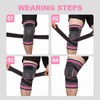 Knee Brace 2 Pack Knee Support for Men Women Elastic