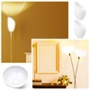 Hortsun Replacement Lamp Shade 4 Pcs White Replacement Plastic Lampshade