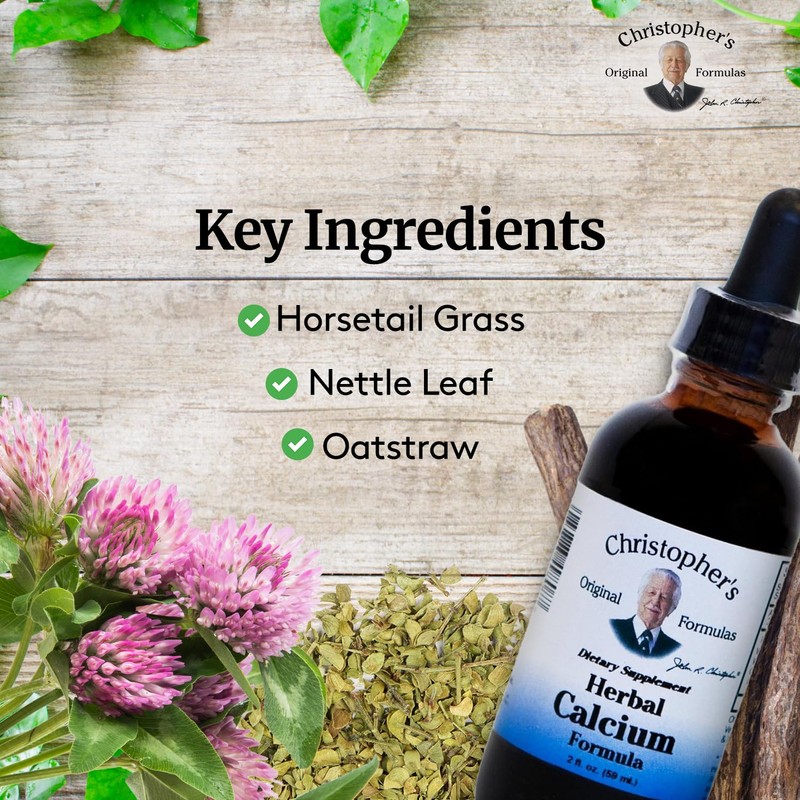 Christopher's Original Formulas Herbal Calcium Extract, Natural Bone Health Support,