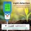 Snblzhef Soil 6-in-1 PH Meter Multi-Function Digital Soil PH Tester
