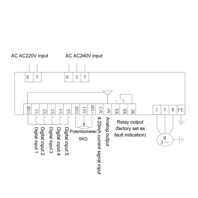 Variable Frequency Converter Single Phase Input 3 Phase 0‑240V Output