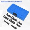 Yuesstloo 8PCS Flex Head Injector Fuel Line Socket Wrench Set,