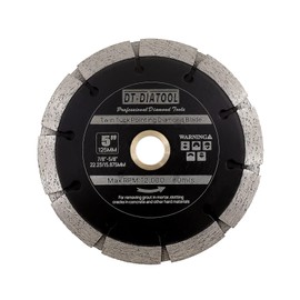 DT-DIATOOL Sandwich Tuck Point Blade - 5 Inch Mortar Raking Crack Chaser Dual Diamond Blade 7/8"-5/8" Arbor for Mortar Removal, Grout Concrete Asphalt Surfaces Repair, Masonry Brick Stone Cutting