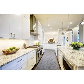 ORFA HOME Custom Length Hallway Runner Rug,Slip Resistant,Floral Grey, 26 Inch X 26 feet, Sold and Priced Per Foot