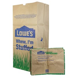 Lowes 30 Gallon Paper Lawn and Leaf Trash Bags, 5 Count (Pack Of 3) 15 Total