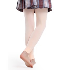 Yitoco Girls' Footless Tights Dance Children's Super Soft Balle Pink Leggings Students Gymnastics Stockings(1 Pairs, Ballet Pink, 4-6 Years, YOTS05N-LP-1CS)