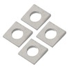 PATIKIL M16 Beveled Square Washers, 4 Pcs Thickness 2 to