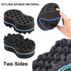 ARJDXDP Pack of 3 Double Side Hair Brush Sponge, Small