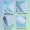 Pack of 10 Notebook Covers A4 Transparent Binder A4 Clamp
