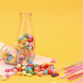 Origami Star Paper Strips Double Sided Lucky Star Decoration Folding Strips DIY Hand Crafts Paper Art Crafting Supplies 2700 Sheets