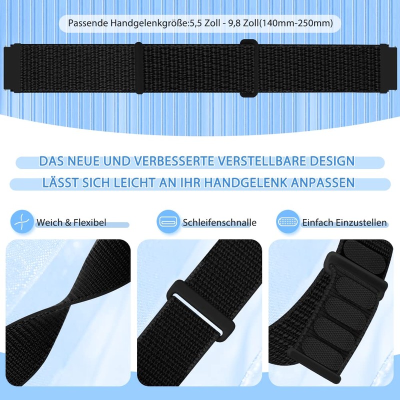 TumpCez Nylon Watch Straps, 16 mm, 18 mm, 20 mm,