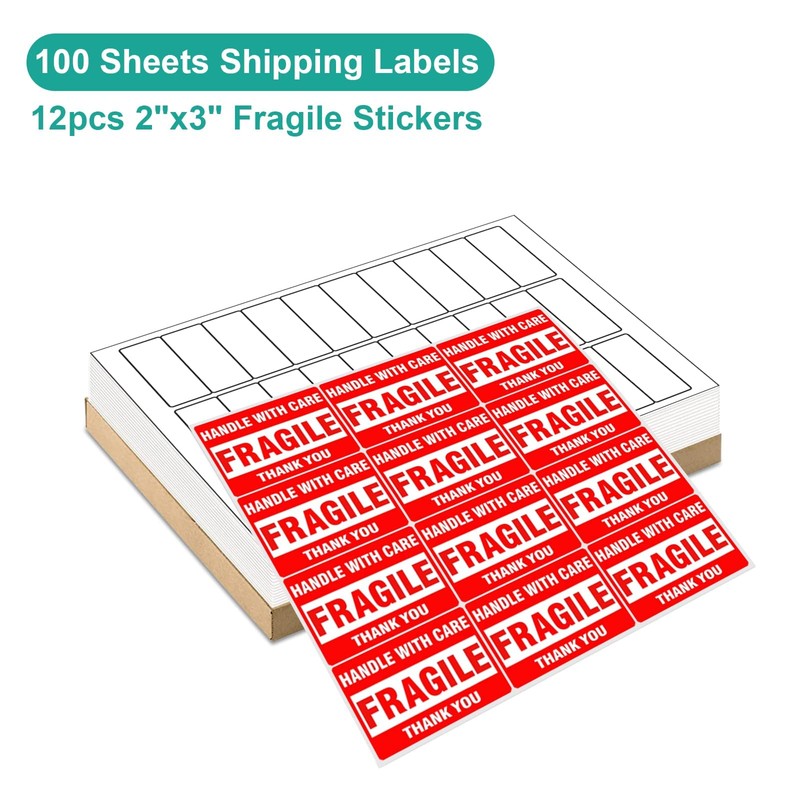 MFLABEL Address Labels 1x2.625 Inch - 30 Per Sheet White