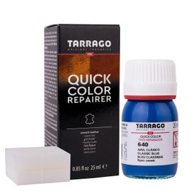 Tarrago Quick Color Dye Leather and Canvas Repair - 25 ml Leather Shoe Dye for Dyeing of Leather Footwear, Bags, Shoes, Jackets, Purses & More - Classic Blue #640