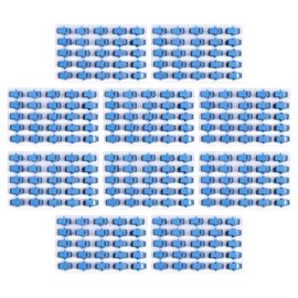 Duogalia-500 Pack Fiber Optical Coupler SC Singlemode Fiber Optic Adapter, SC Female to SC Female UPC Simplex Single Mode Fiber Optical Coupler, Network Internet Connector Adapter with Mount Panel