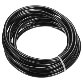 PATIKIL Pneumatic Tubing 5/16 OD 16.4ft, 8mm OD 5mm ID PU Air Line Pipe Tube for Air Compressor Fitting or Fluid Transfer,Black