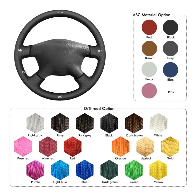 MEWANT Steering Wheel Cover Compatible with Toyota Tacoma 2001-2004 /