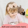 SGERUFZ Baby Girls' Headbands, Stretchy Knitted Bow with Wide Edge,