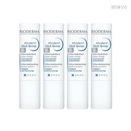Bioderma Atoderm Lip Balm Stick Levre Moisturizing Hypoallergenic Lip Balm 4g 4pcs / 바이오더마 아토덤 립밤 스틱 레브르 보습 저자극 립밤 4g 4개