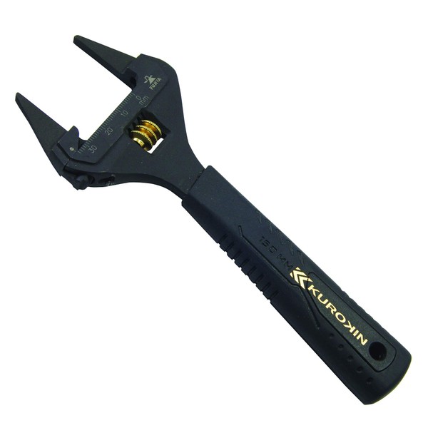 Fujiya FLT-34-BG Thin Tip Monkey Wrench, Black Gold, With Grip