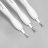 IVON 3 Pack Nail Cuticle Trimmer Pusher Remover, Double End