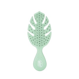 Wet Brush, Go Mini desenredante para el cabello de viaje UltraSoft IntelliFlex cerdas se deslizan a través de enredos con facilidad, afloja suavemente los nudos mientras minimiza el dolor de puntas abiertas y roturas en color verde