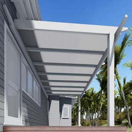 TANG Sunshades Depot 6'x77' Shade Cloth Light Grey Fabric Roll Up to 95% Blockage UV Resistant Mesh Net for Outdoor Backyard Garden Plant Barn Greenhouse Weddings Placemat Crafts Decorate Swing