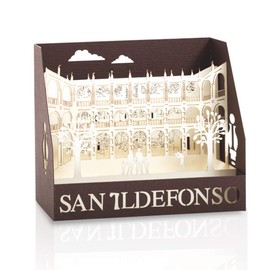 | PopUp Desplegable Decorativo de Cartulina Recortada a Laser | Tema Escena San Ildefonso | Decoración Souvenir Recuerdo de México