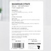 Magnesium Citrate Powder 500 g | 2,000 mg Daily Dose