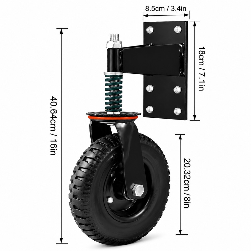 Spring Loaded Gate Caster Wheel for Wooden & Metal Gates