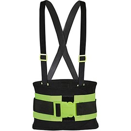Faja elástica de trabajo para hombre y mujer, con tirantes útil para mejorar la postura de carga, gimnasio, trabajo, soporte lumbar elástica y...     