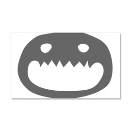 CafePress A Monster Face Car Magnet 20 X 12 Car Magnet, 20"x 12" Magnetic Door Display