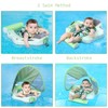 Mambobaby Float with Canopy, Non-Inflatable Swim Trainer for Infants and