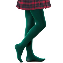 Stelle Girls Ballet Dance Students School Footed Tight (Toddler/Little Kid/Big Kid)(Green,4-6 Years)