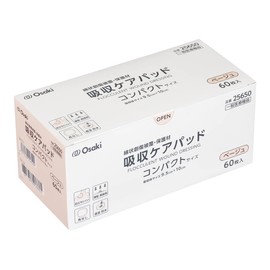 OO Osaki(オオサキ) 創傷被覆・保護材 吸収ケアパッド 60枚入 コンパクトサイズ 一般医療機器 25650