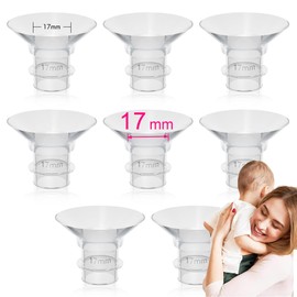 LOZAEVE - Insertos de brida de 17 mm compatibles con Momcozy S12 Pro S9 M5 Bellababy extractor de leche portátil, adecuado para Spectra Medela Elvie Willow Phanpy MomMed kmaier Shields/Bridas, reduce 24 mm hasta 17 mm