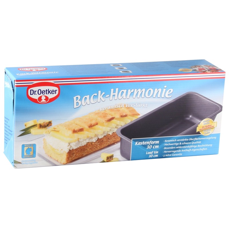Dr.Oetker Baking tin Back-Harmonie 30 cm in Black, Enamel 30