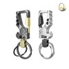 ZelariaX Key Ring Keychain, Super Durable, Zinc Alloy, Includes Carabiner,