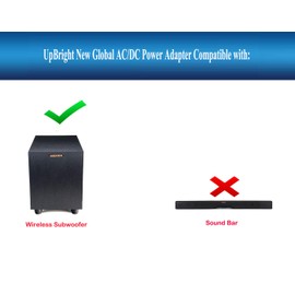 UpBright 24V AC/DC Adapter Compatible with Klipsch R-4B R4B RSB-6 RSB6 RSB-8 Reference 2.1 Ch Bluetooth Subwoofer DYS DYS650-240210W-1 DYS650-240210-16420C 24.0V 2.1A Power Supply (NOT for Soundbar)