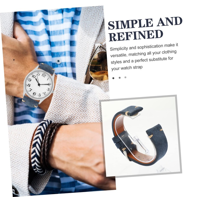 SHOWERORO suede leather strap Wristwatch Band 20mm watch band women