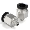 TAILONZ PNEUMATIC Male Thread Straight 4mm OD M6 Thread Push