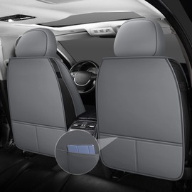 LINGVIDO Universal Faux Leather Car Seat Cover - Auto Seat Covers for Cars, Front Seats Only, Breathable - Fits Most Vehicles, Including Toyota Corolla, Nissan & Trucks