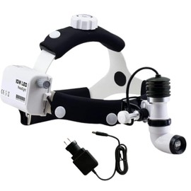KASHSURG 10 Watt ENT Surgical LED Headlight for Doctors Hospital and Multi Purpose (Non-Adjustable Focus of Light)
