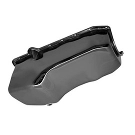 1980-85 CHEVY SMALL BLOCK 267-283-305-327-350 STOCK CAPACITY OIL PAN - BLACK CHROME