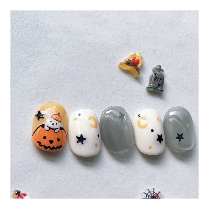 Halloween Pumpkin*⸌☻ັ⸍* - Almond / 할로윈펌킨*⸌☻ັ⸍* - 아몬드