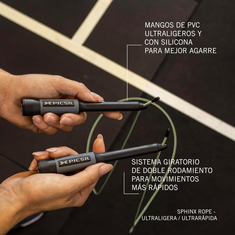 PICSIL - Cuerda para Saltar Sphinx Comba para Crosstraining, Fitness,
