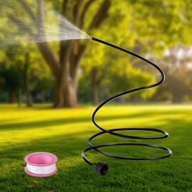 79 Inch Hose Misters for Outside Patio Portable Standing Water Mister for Cooling Outdoor, Mist Stand Sprinkler Hose Attachment for Misting System, Garden,Backyard, Chicken Coop, Trampoline,Sunbathing