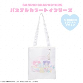 Shobido Sanrio Characters Pastel Color Toy Series Tote Bag