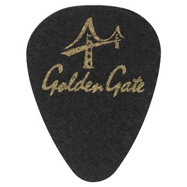 Golden Gate FP-2 - Púas de fieltro para ukelele (3 unidades), color negro